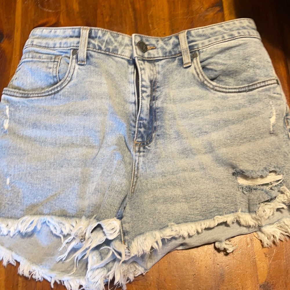 KUT from the kloth high rise mom jean shorts